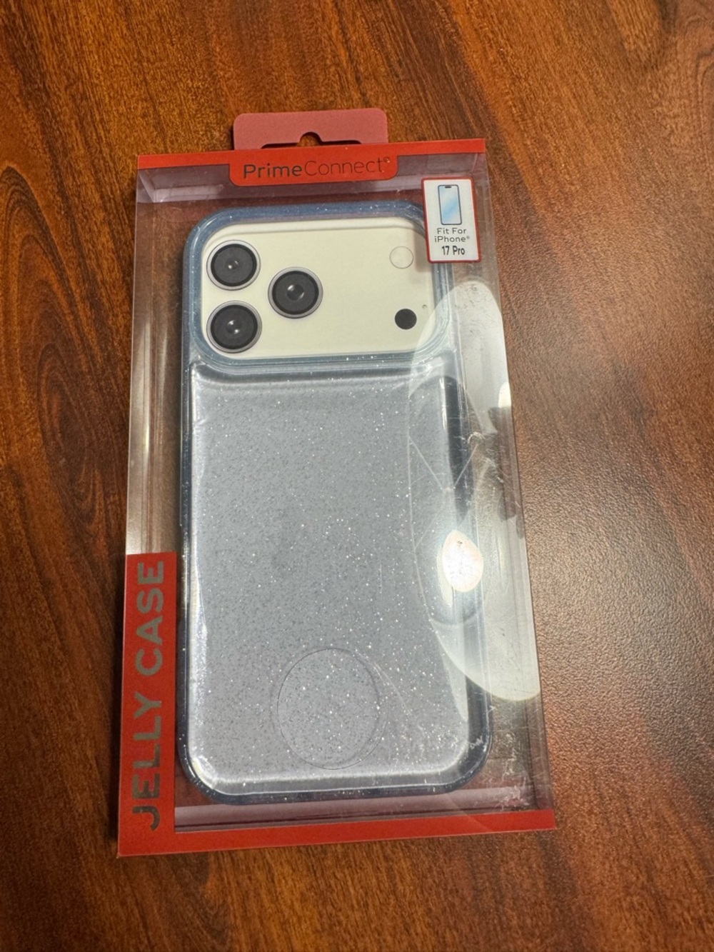 Glitter Jelly Case for iPhone 17 Pro - blue